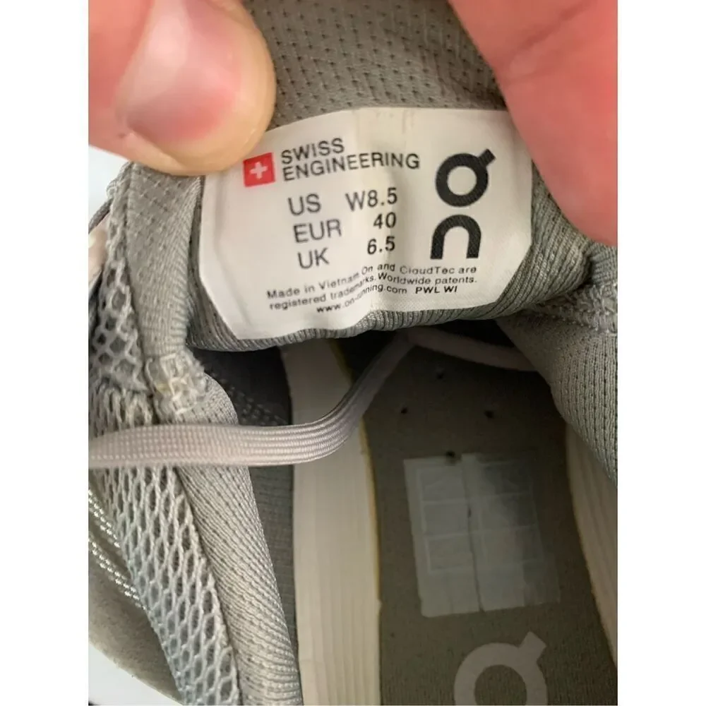 On Running Cloudswift sneaker shoes white grey women's size 8.5 - Picture 8 of 8